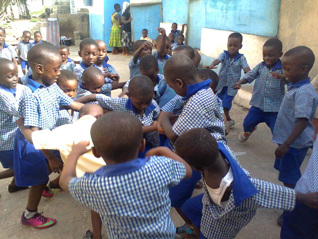 Children playing at school in Ghana